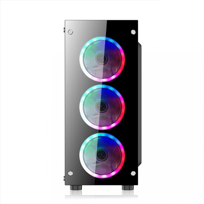 Корпус 1stPlayer Fire Dancing-V2 Color LED Black без БП FIRE DANCING-V2 USB3.0 COLOR