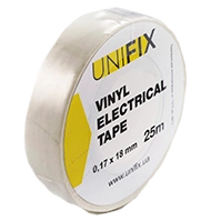 Изоляционная лента бела 0.17х18мм25м UNIFIX ETU-25W