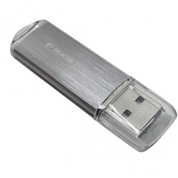 USB флеш накопитель Silicon Power 16GB Ultima II I-Series Silver USB 2.0 SP016GBUF2M01N1S
