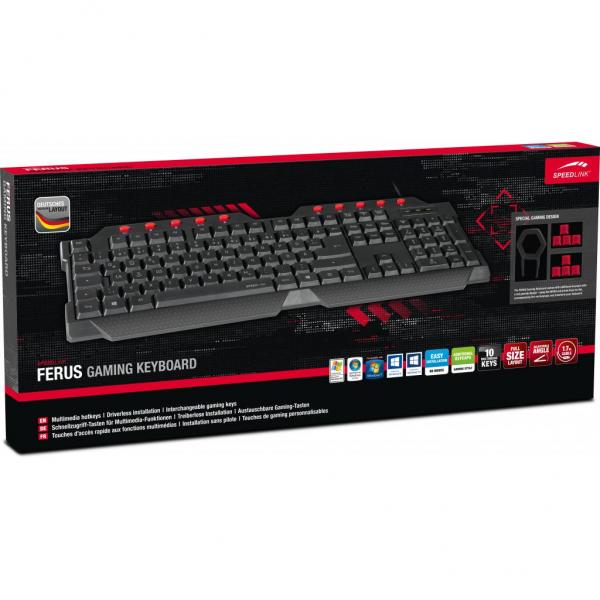Клавиатура Speedlink FERUS Gaming SL-670000-BK-UA