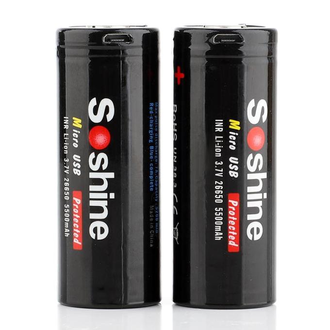 Soshine 26650USB-3.7-5500