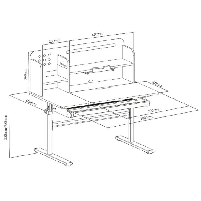 FunDesk DOLORE Plus Grey