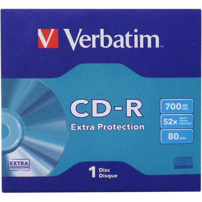 Диск CD Verbatim 700Mb 52x Jacket 50 pcs Extra 43843-02