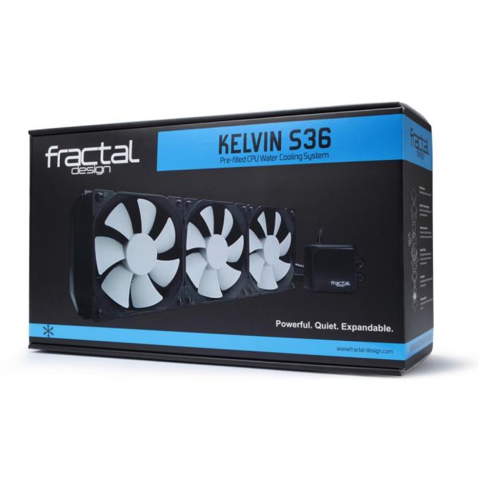 Вентилятор для процессора 3х120 мм Kelvin S36 FRACTAL DESIGN FD-WCU-KELVIN-S36-BK