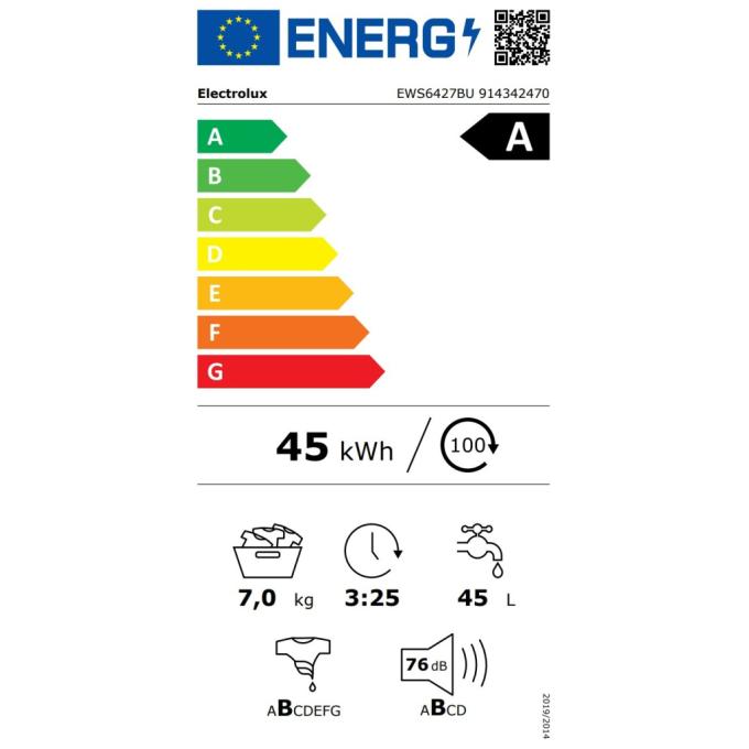 ELECTROLUX EWS6427BU