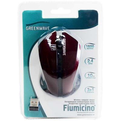 Мышка Greenwave Fiumicino USB, black-cherry R0013754