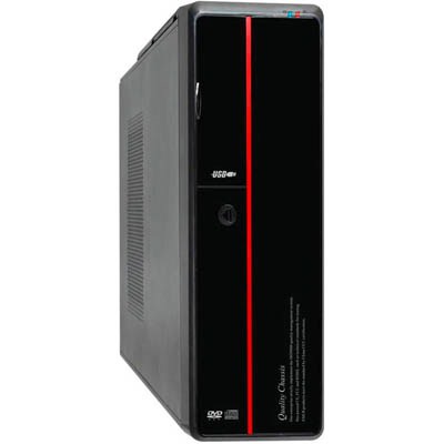 Корпус LogicPower S602BR 400W Black/red