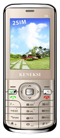 Мобильный телефон KENEKSI K4 Dual Sim Gold 4613720436866