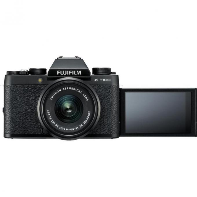 Цифровой фотоаппарат Fujifilm X-T100 + XC 15-45mm F3.5-5.6 Kit Black 16582892