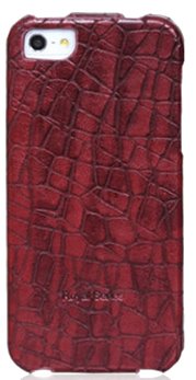 HOCO for iPhone 5/5S Knight Flip Leather case Red HI-L019R
