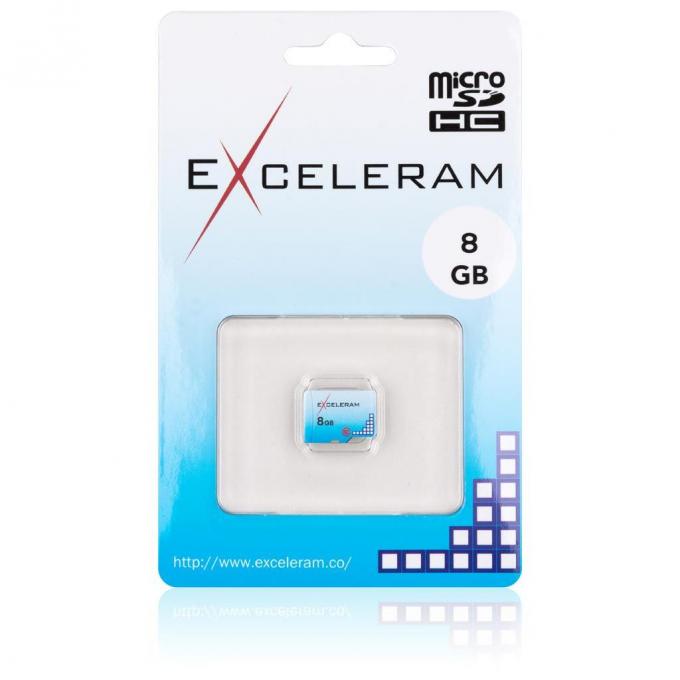 Карта памяти eXceleram 8GB microSD class 10 Color series EMSD0001