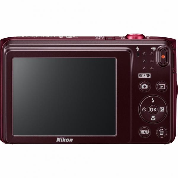 Цифровой фотоаппарат Nikon Coolpix A300 Red + Case + SD8Gb VNA963K003