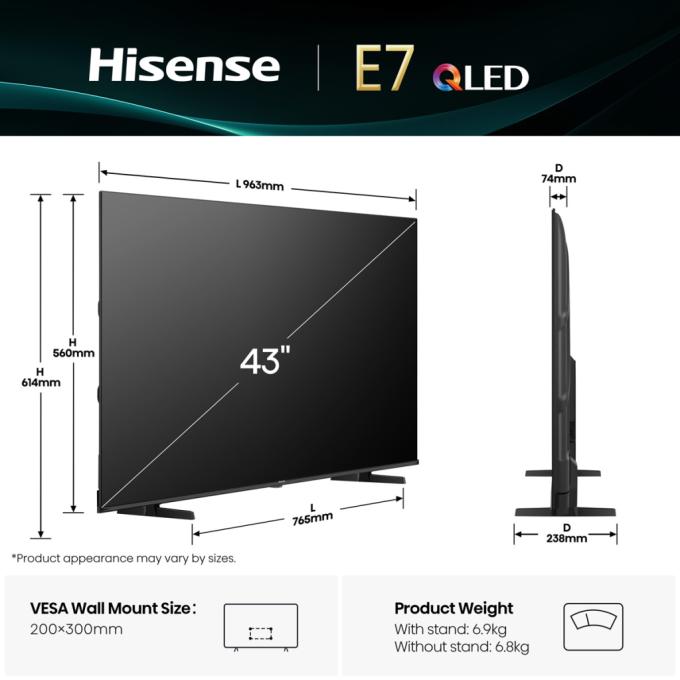 Hisense 43E7Q