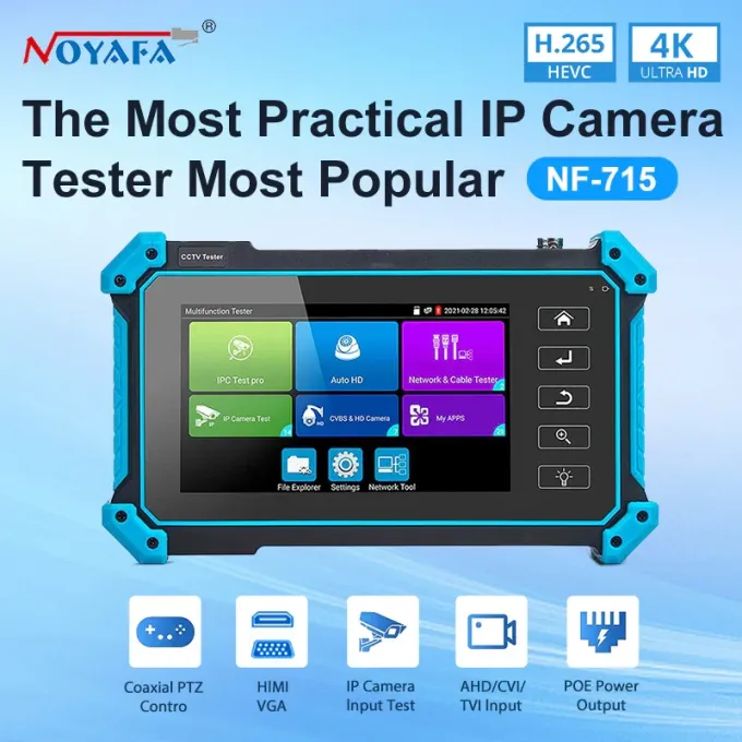 Noyafa NF-IPC715SDI IP, аналог, HD-Coax, HDMI, VGA, EX-SDI 8MP
