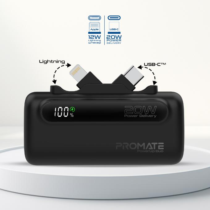 Promate powerup-duo.black
