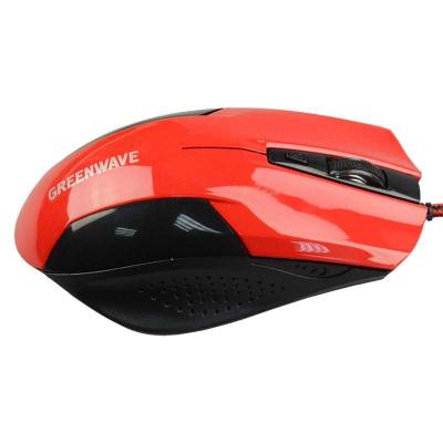 Мышка Greenwave MX-222L USB, red-black R0013759