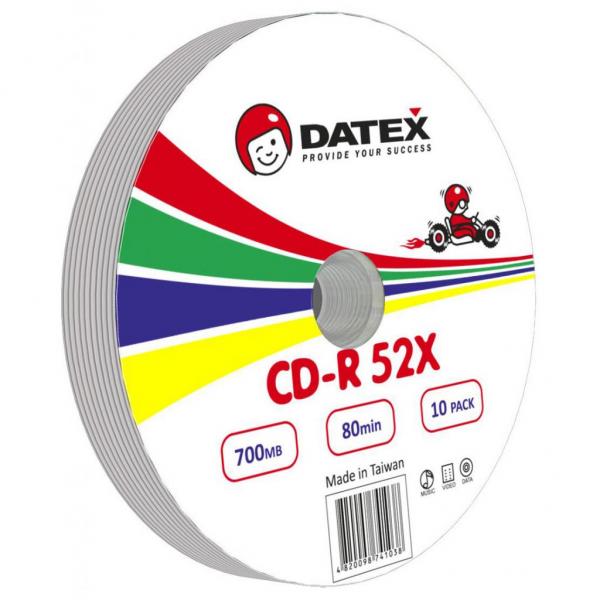 Диск CD DATEX 700MB 52X Bulk 10 pcs 5953821