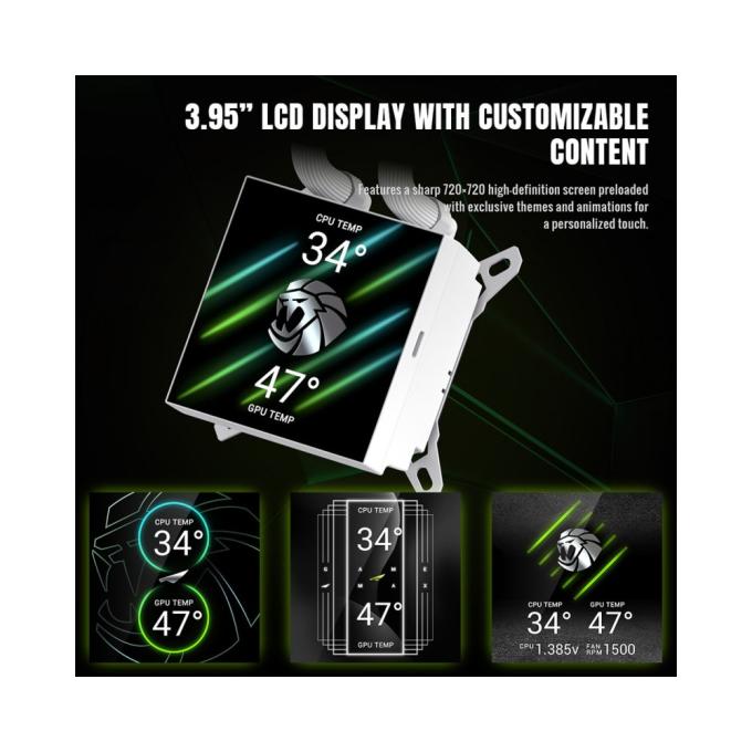 GAMEMAX GLACIER 360 LCD WH