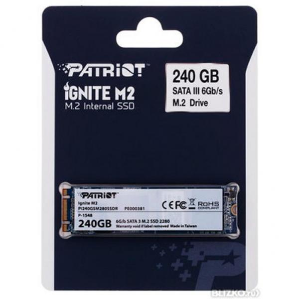 Накопитель SSD Patriot PI240GSM280SSDR