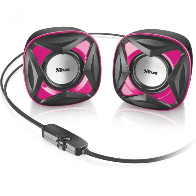 Акустическая система Trust Xilo Compact 2.0 Speaker Set pink 21181