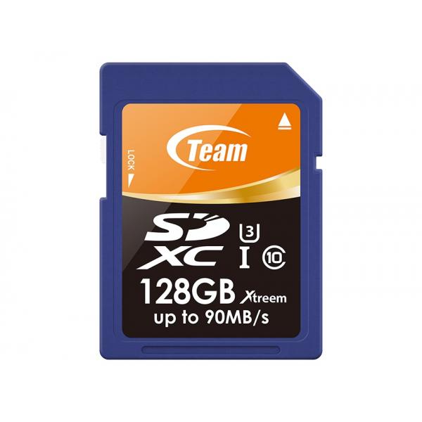 Карта памяти Team 128GB SDXC Class 10 UHS-I/U3 XTreem TSDXC128GU301
