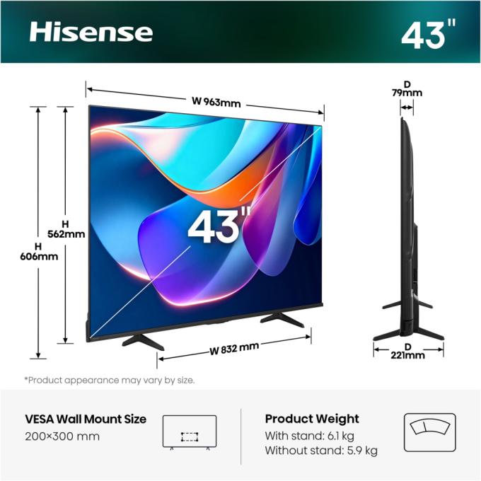 Hisense 43A6S