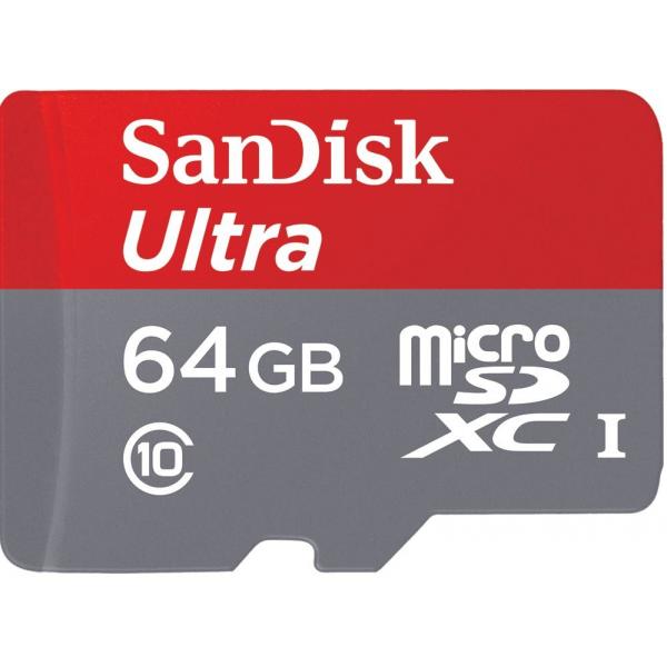 Карта памяти SANDISK 64GB microSD class 10 UHS-I Ultra SDSQUNC-064G-GN3MN