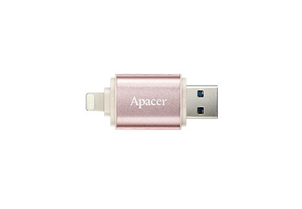USB флеш накопитель Apacer 32GB AH190 Gold USB 3.1/Lightning AP32GAH190C-1