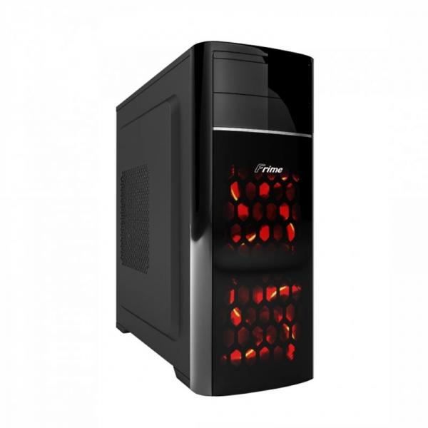 Корпус Frime FC-702B/Red LED USB 3.0 без БП; 2 Red LED cooler FC-702B-RF-WP