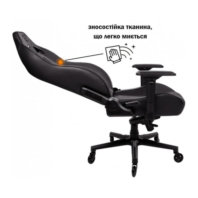 GT Racer X-8009 Fabric Dark Gray/Black