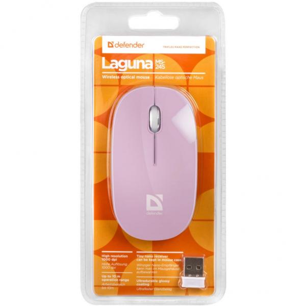 Мышка Defender Laguna MS-245 Pink 52248