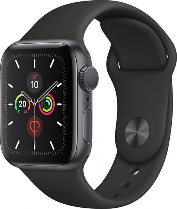 Умные часы Apple Watch Series 5 GPS 44mm Space Gray Aluminum Case with Black Sport Band MWVF2_