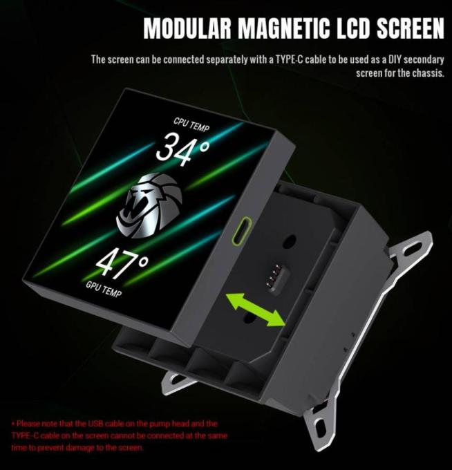 GAMEMAX GLACIER 360 LCD BK