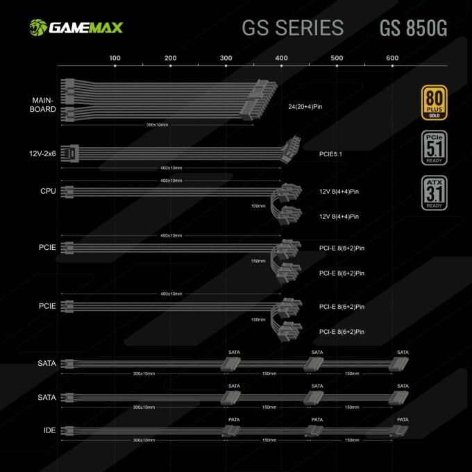 GAMEMAX GS 850G V25