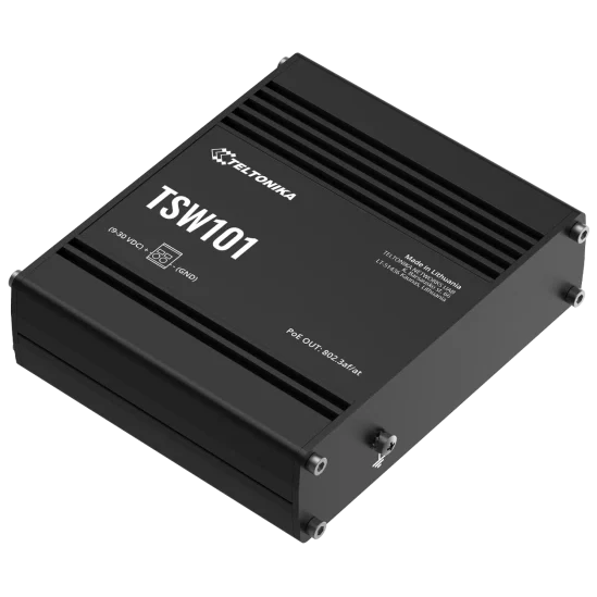Teltonika TSW101 POE+ для использования в транспорте
