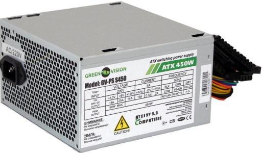 Блок питания LOGICPOWER 450W GreenVision GV-PS ATX S450/12 Bulk