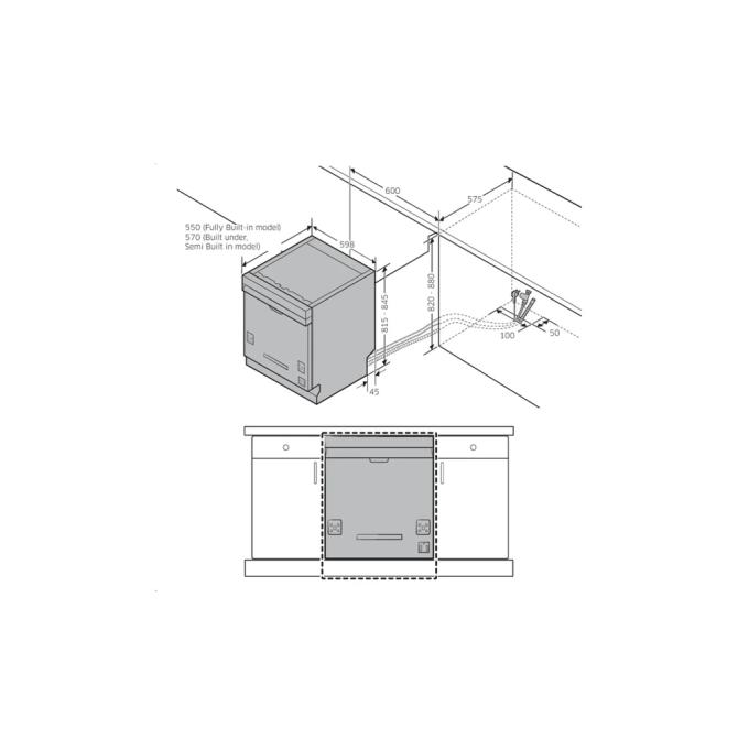 Samsung DW60CG550B00UA