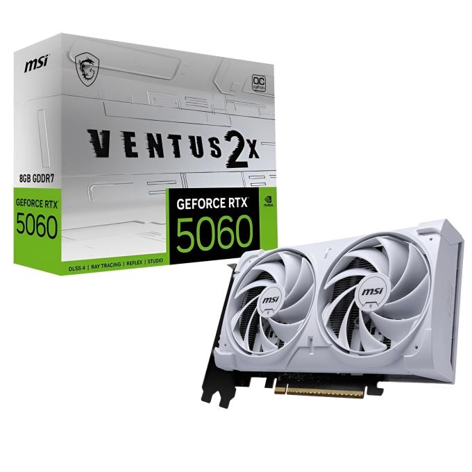 MSI GeForce RTX 5060 8G VENTUS 2X OC WHITE