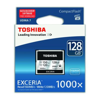 Карта памяти TOSHIBA 128GB Compact Flash 1000X CF-128GTGI(8