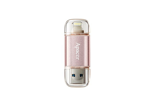 USB флеш накопитель Apacer 32GB AH190 Gold USB 3.1/Lightning AP32GAH190C-1