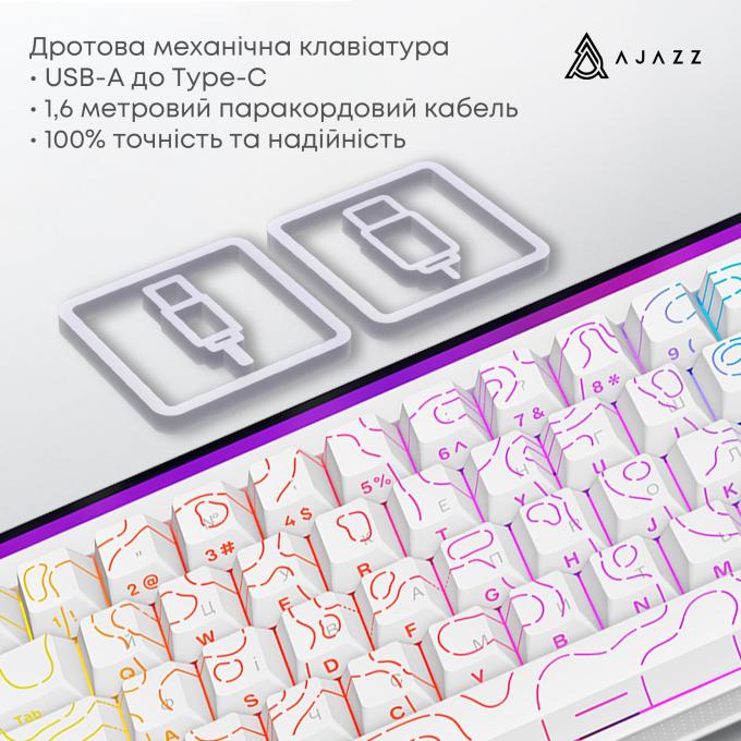 Ajazz NK68-R-S-W
