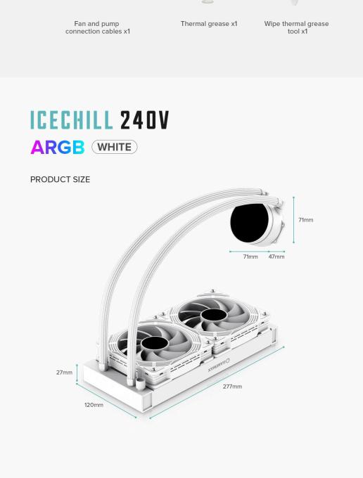 GAMEMAX IceChill 240V White