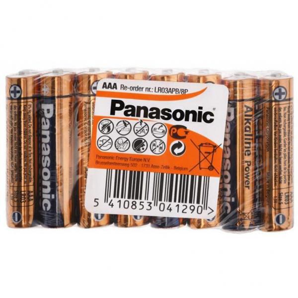 Батарейка PANASONIC AAA LR03 Alkaline Power (Shrink) * 8 LR03REB/8P