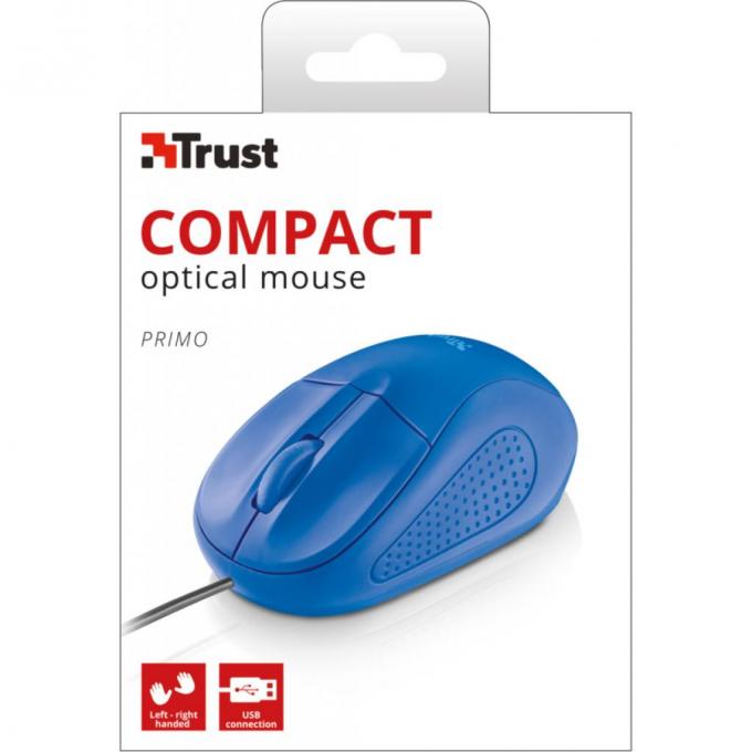 Мышка Trust Primo Optical Compact Mouse blue 21792