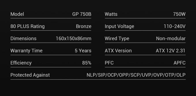 GAMEMAX GP 750B