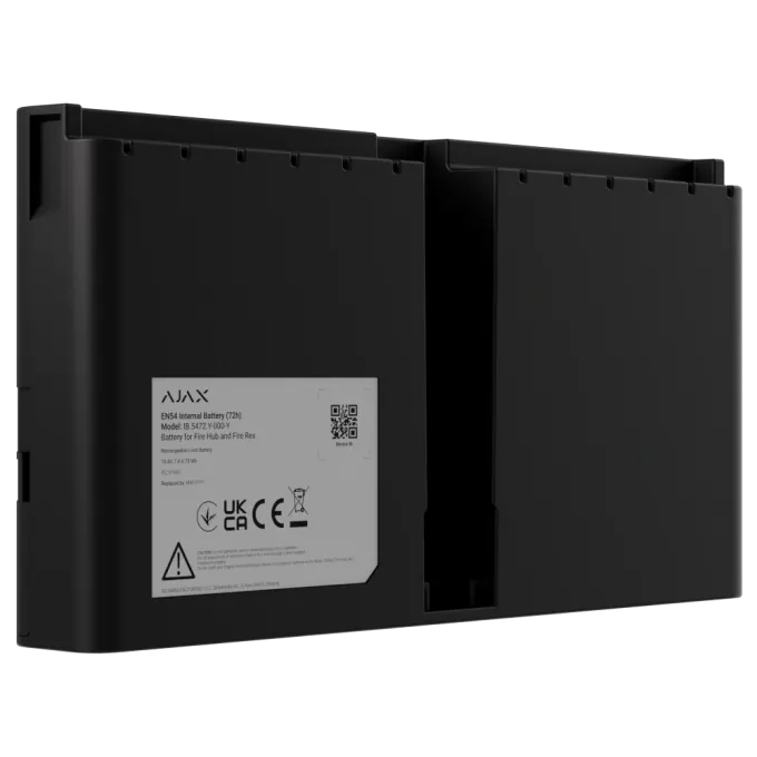 Ajax EN54 Internal Battery (72h) black для Fire Hub і Fire Rex