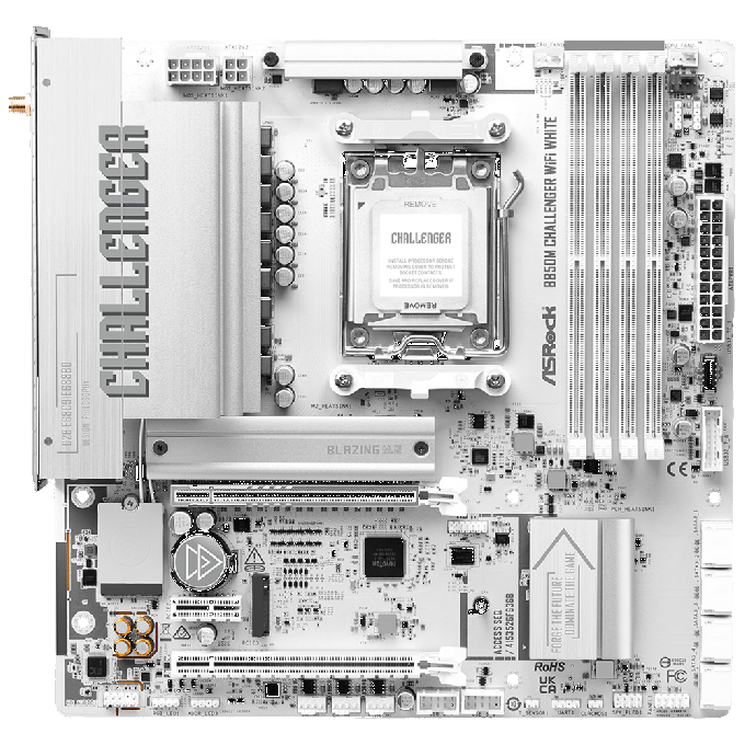 ASRock B850M CHALLENGER WIFI WHITE