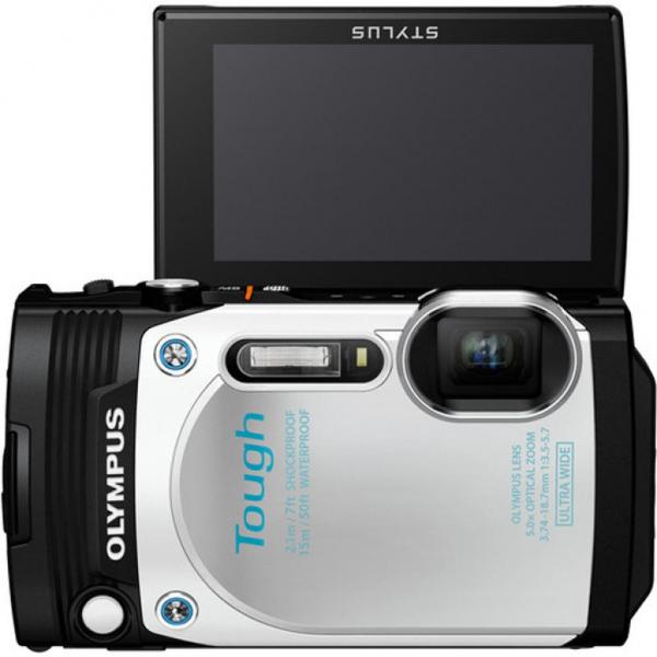 Цифровой фотоаппарат OLYMPUS Tough TG-870 White (Waterproof - 15m; Wi-Fi; GPS) V104200WE000