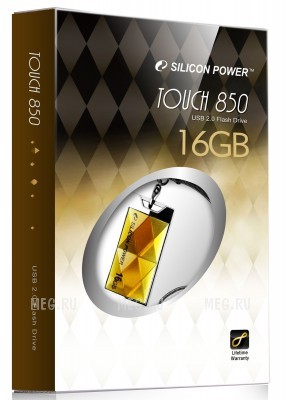 USB Flash Silicon Power Touch 850 16Gb Amber SP016GBUF2850V1A