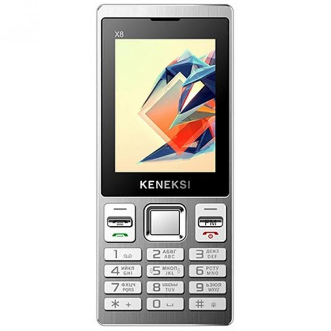 Мобильный телефон KENEKSI X8 Dual Sim Silver 4602009346040